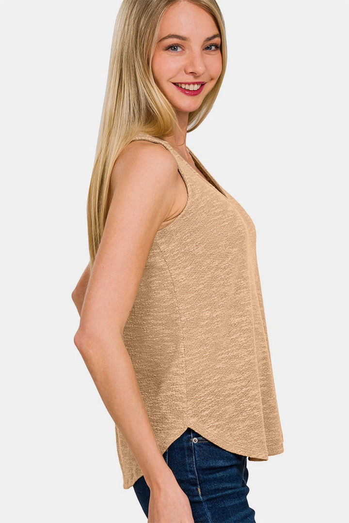 Stilla | V-hals buet kant tank