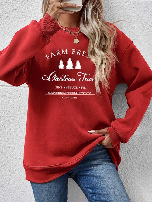Stilla | Rund Hals Droppet Skulder Sweatshirt