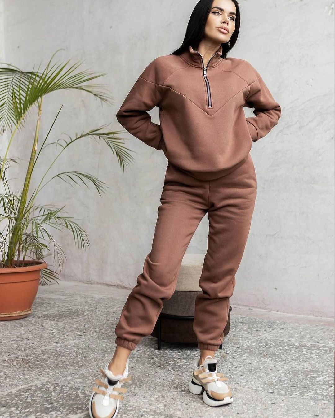 Stilla | Sæt Af Sweater Og Bukser Med Lynlås Og Sweat