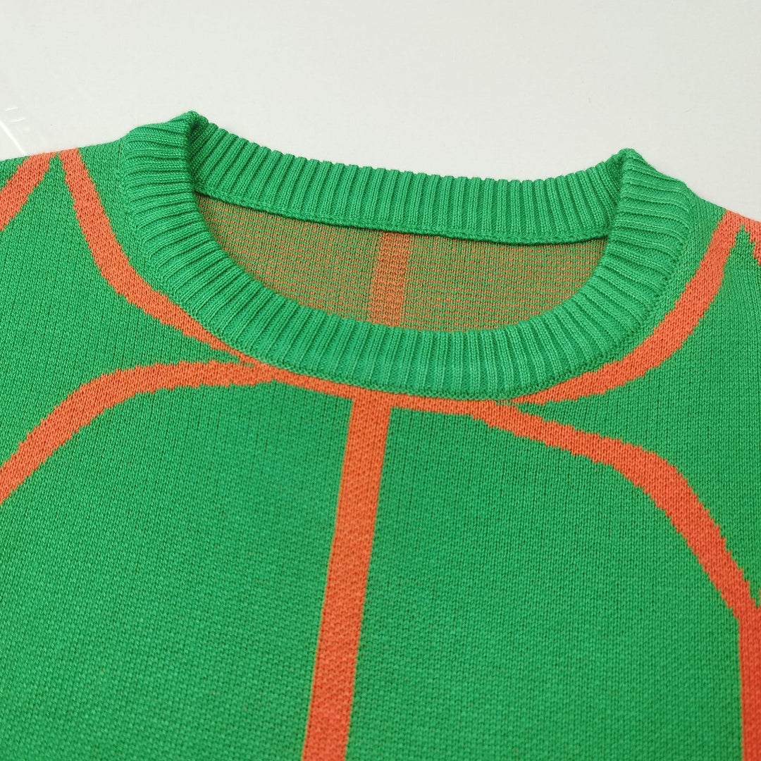 Stilla | Pullover Af Geometrisk Strik