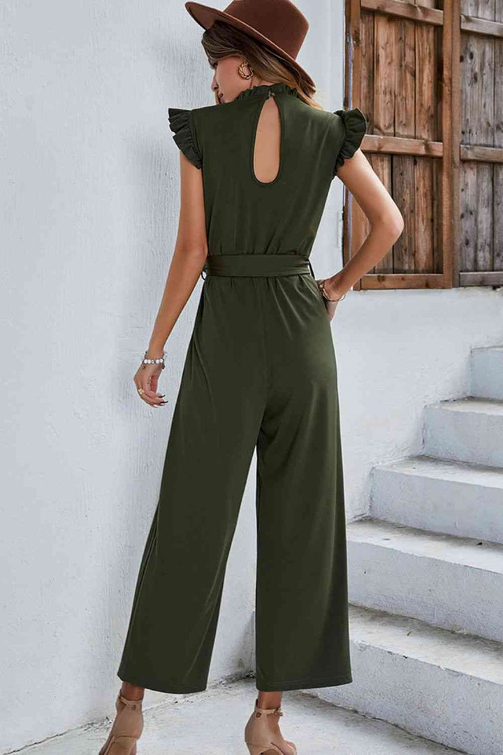 Stilla | Ærme Tie Talje Jumpsuit