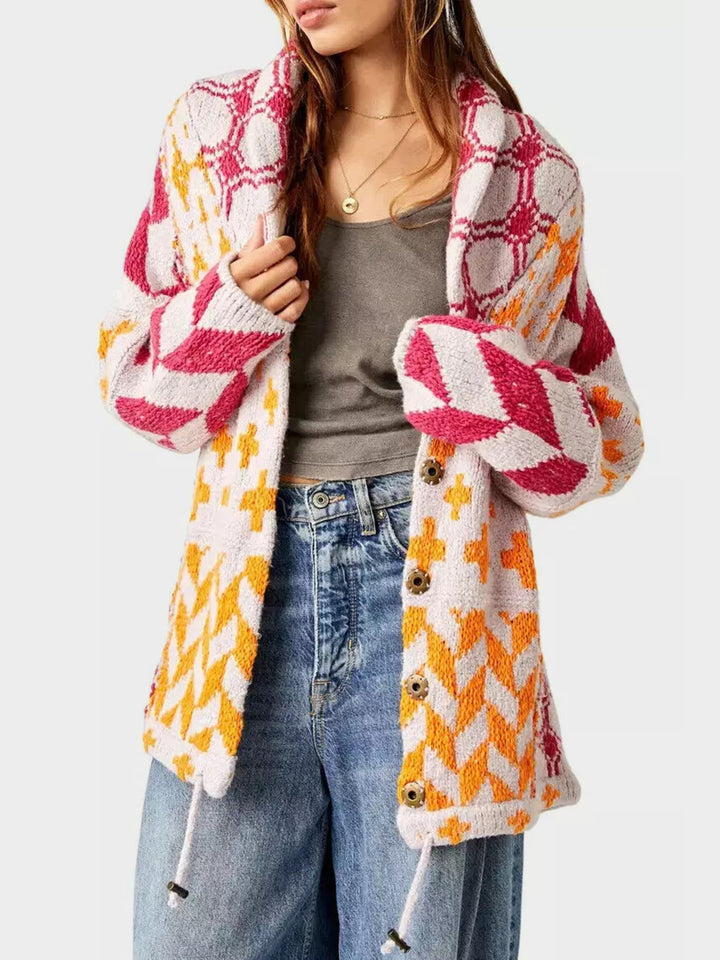 Stilla | V Hals Langærmet Cardigan