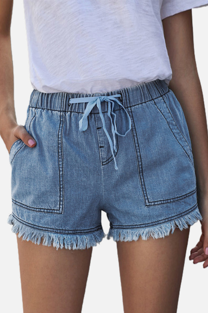 Stilla | Tattered Denim Shorts