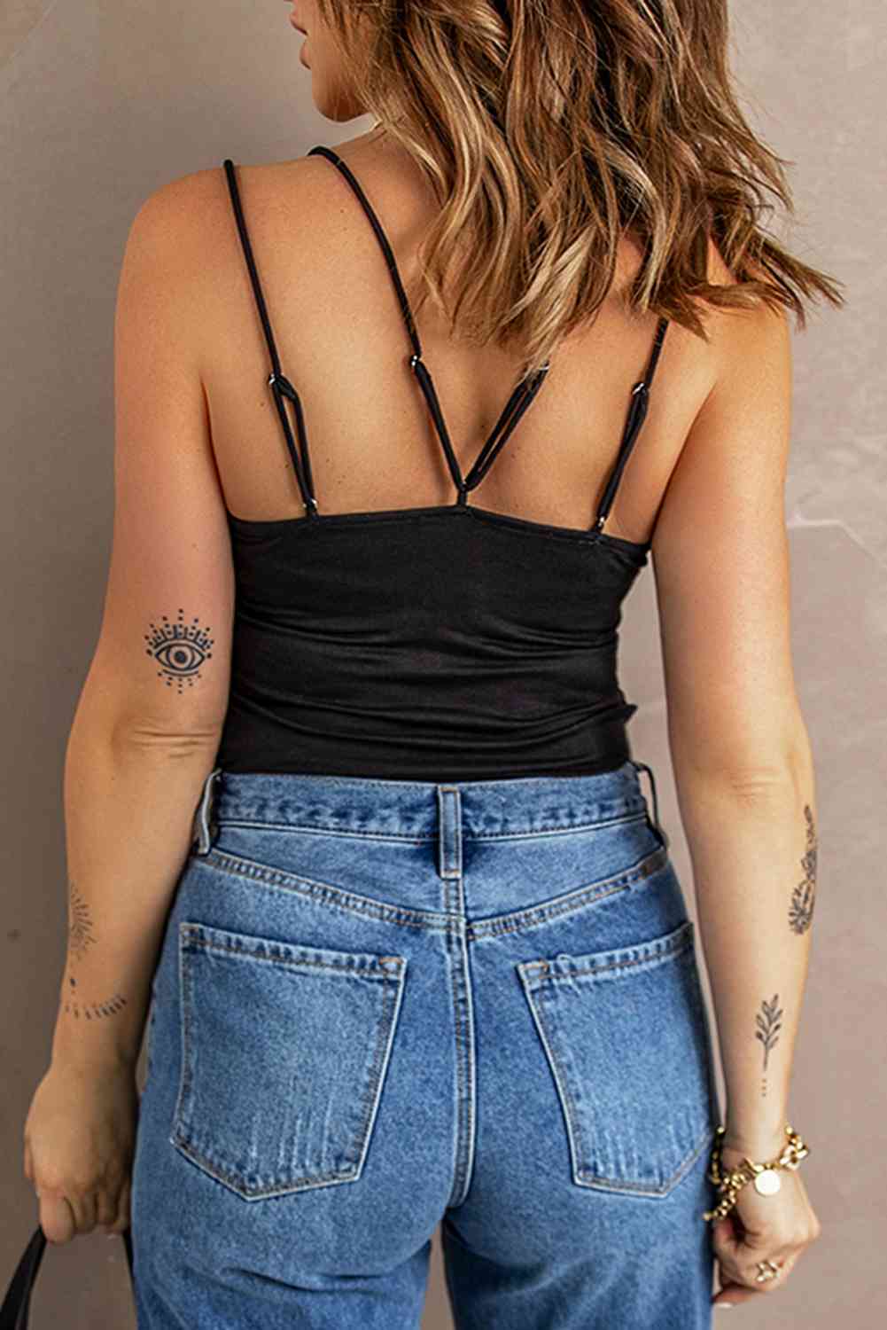 Stilla | Dobbelt Spaghetti Rem Cami Top
