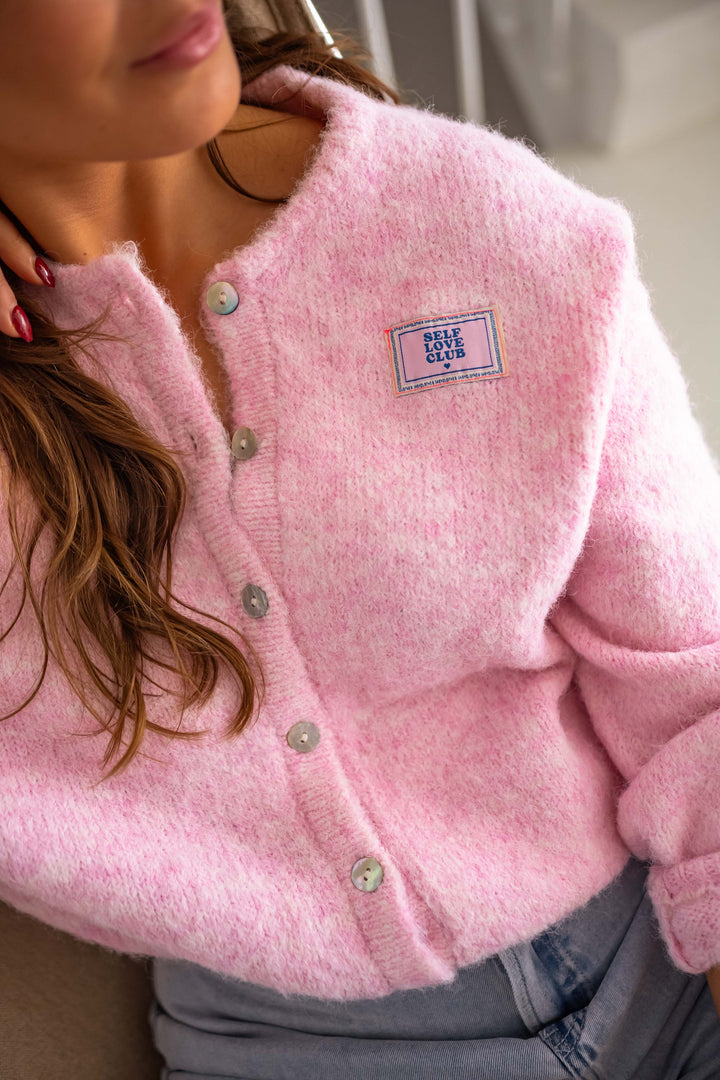 Stilla | Chic Pink Quilted Cardigan til Lagdelte Looks