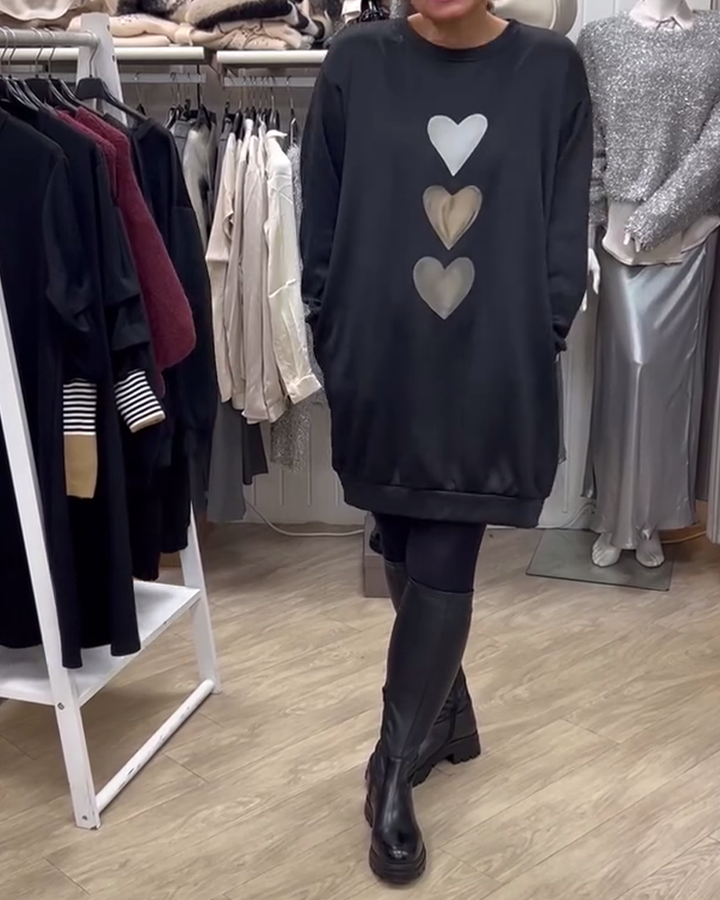 Stilla | Shift Hjerte Mønster Casual