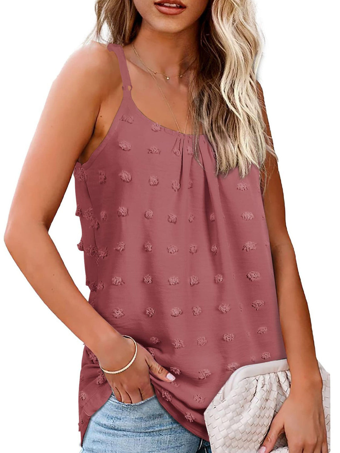 Stilla | Dot Scoop Hals Cami