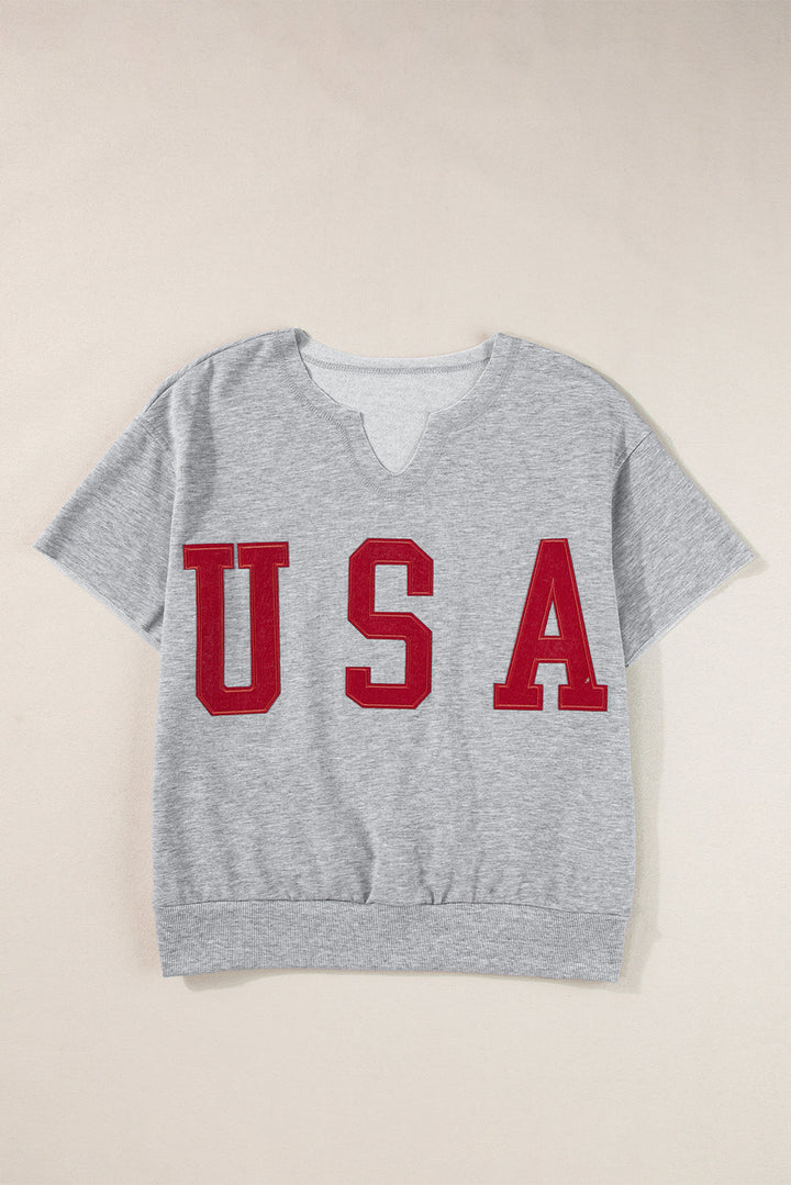 Stilla | Notched Kortærmet T-shirt