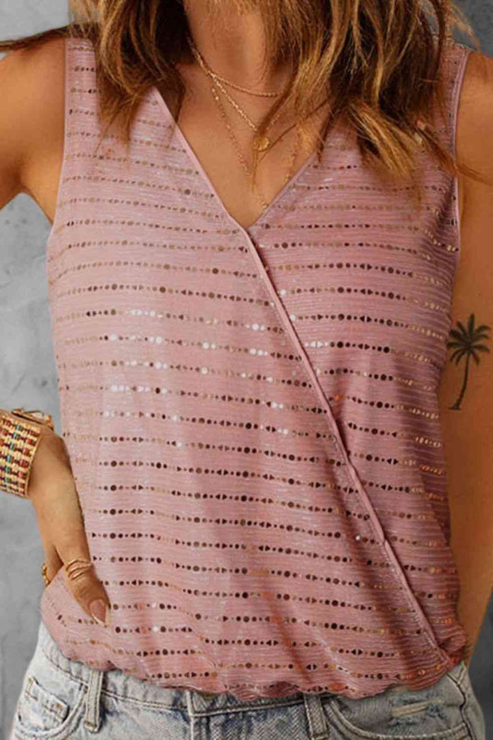 Stilla | Surplice Bred Skulderærmeløs Bodysuit