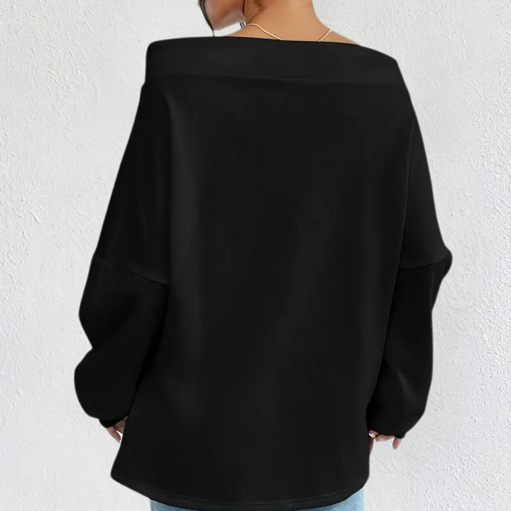 Stilla | Luksuriøs Sweatshirt med Udsat Skuldre til Kvinder