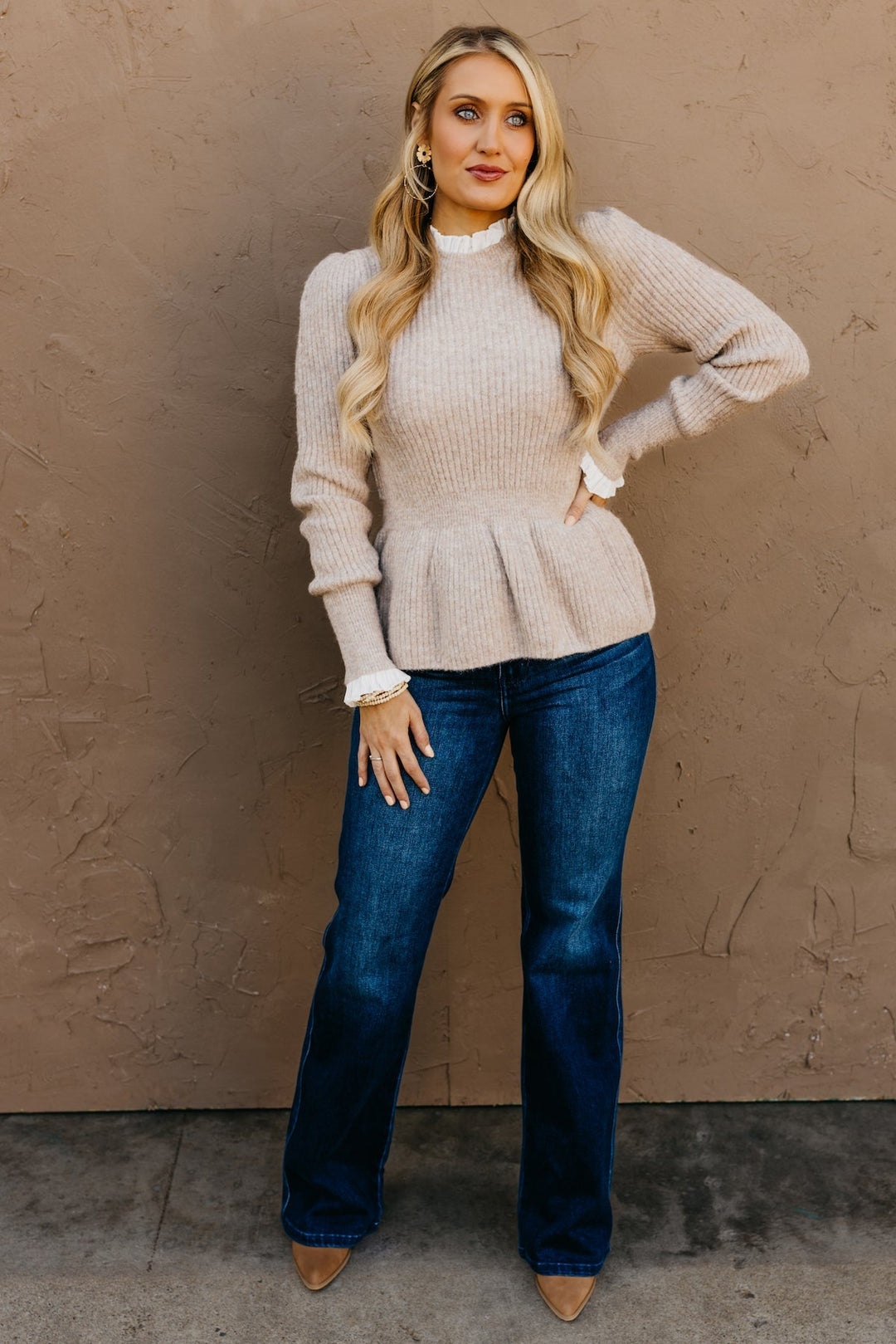 Stilla | Rynket skørt pullover