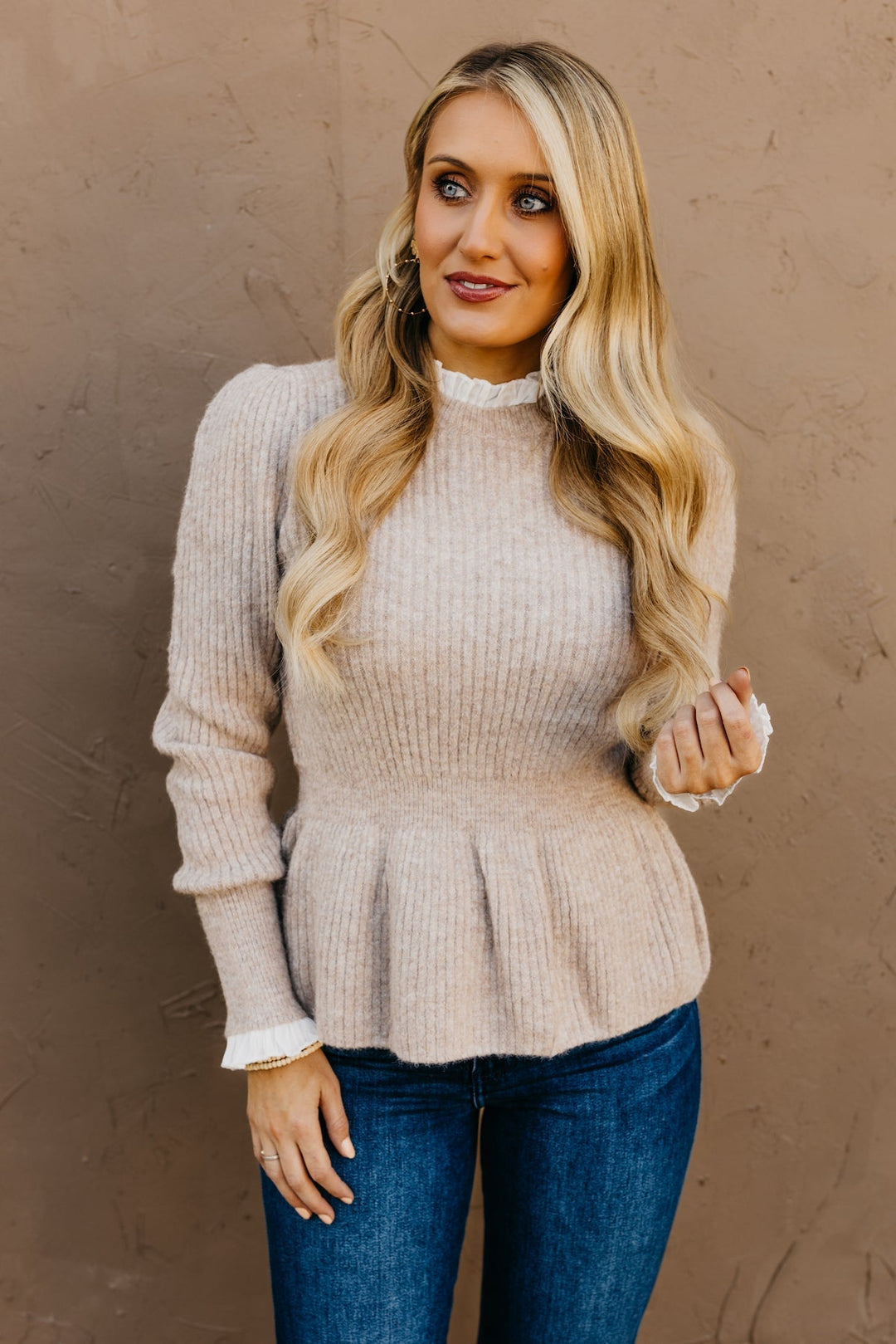 Stilla | Rynket skørt pullover