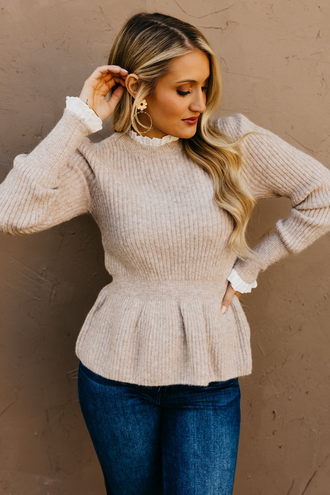 Stilla | Rynket skørt pullover