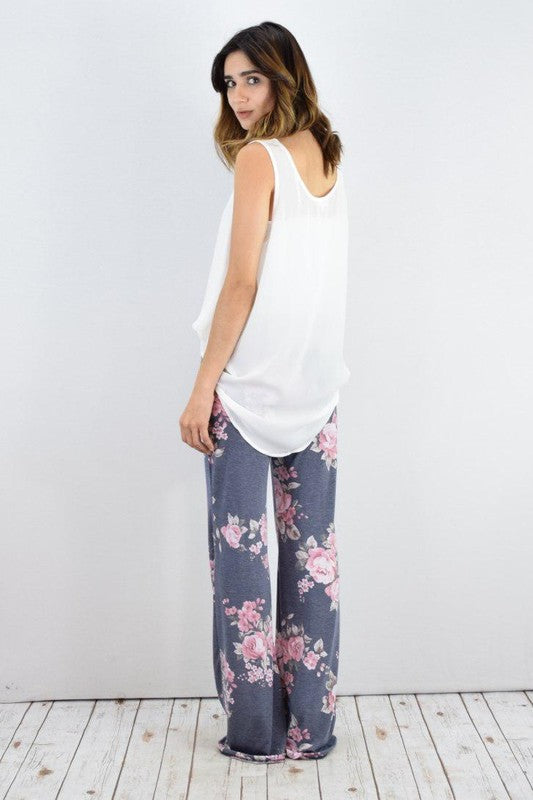 Stilla | Floral Bred Benet Bukser