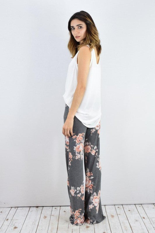 Stilla | Floral Bred Benet Bukser