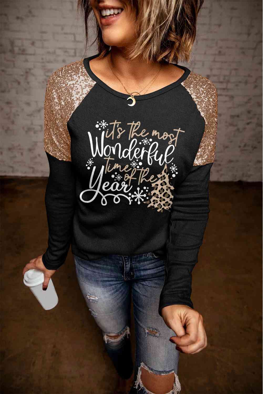 Stilla | Slogan Grafisk T-shirt