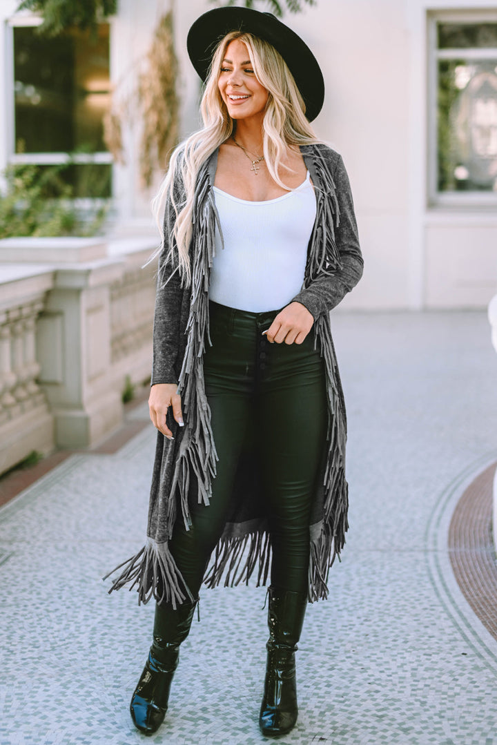 Stilla | Detalje Langærmet Cardigan