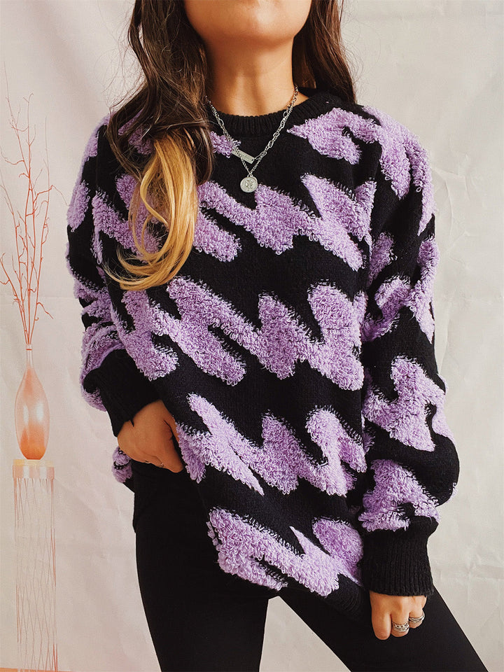 Stilla | Stribet Droppet Skulder Sweater