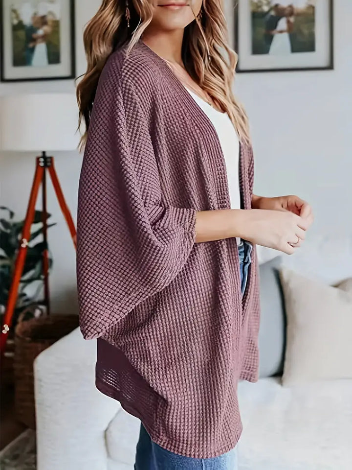 Stilla | Vaffelstrik-Cardigan