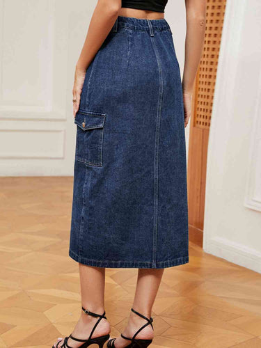Stilla | Nederdel Denim Med Fyld