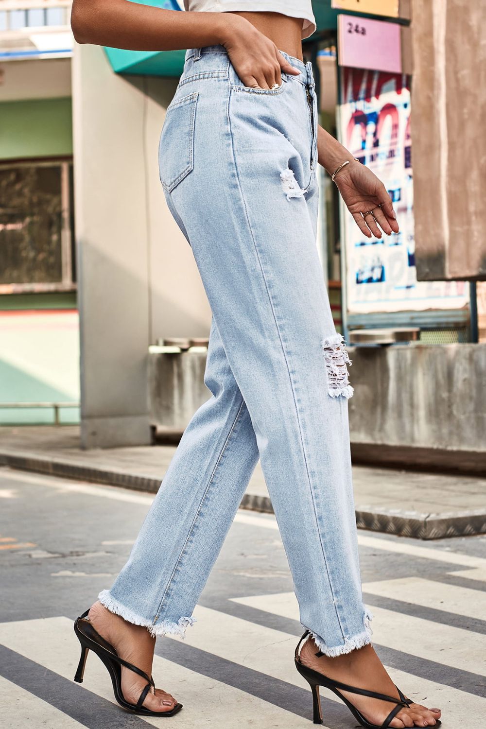 Stilla | Knapperede Løse Fit Jeans