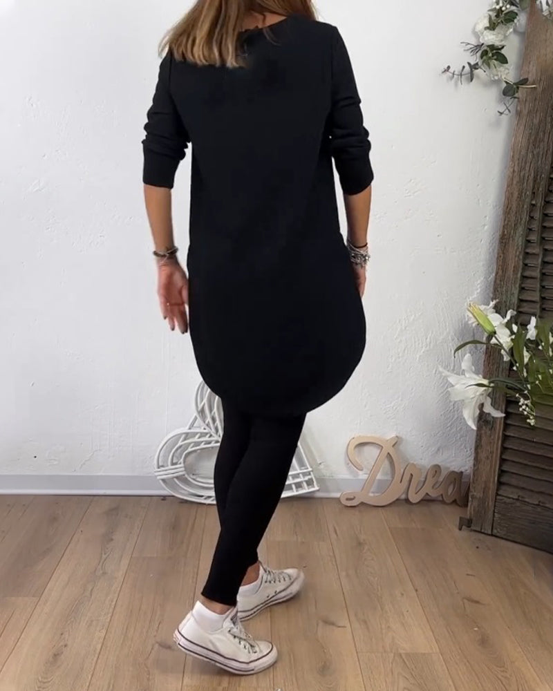 Stilla | Top med rund halsudskæring