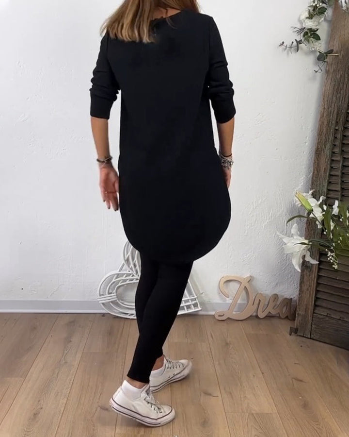 Stilla | Top med rund halsudskæring