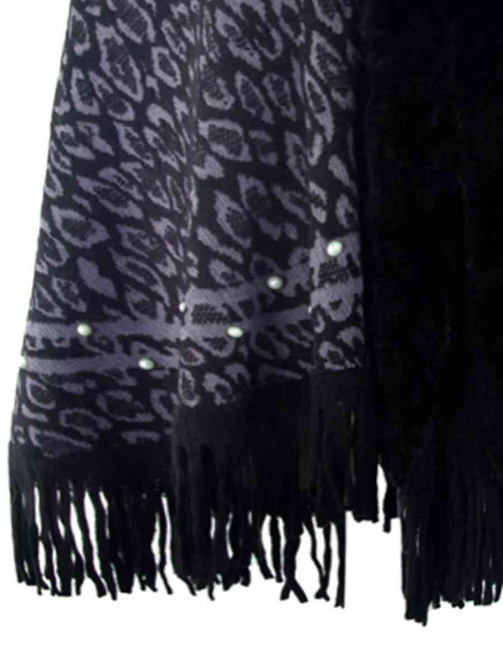 Stilla | Fringed Hem Poncho