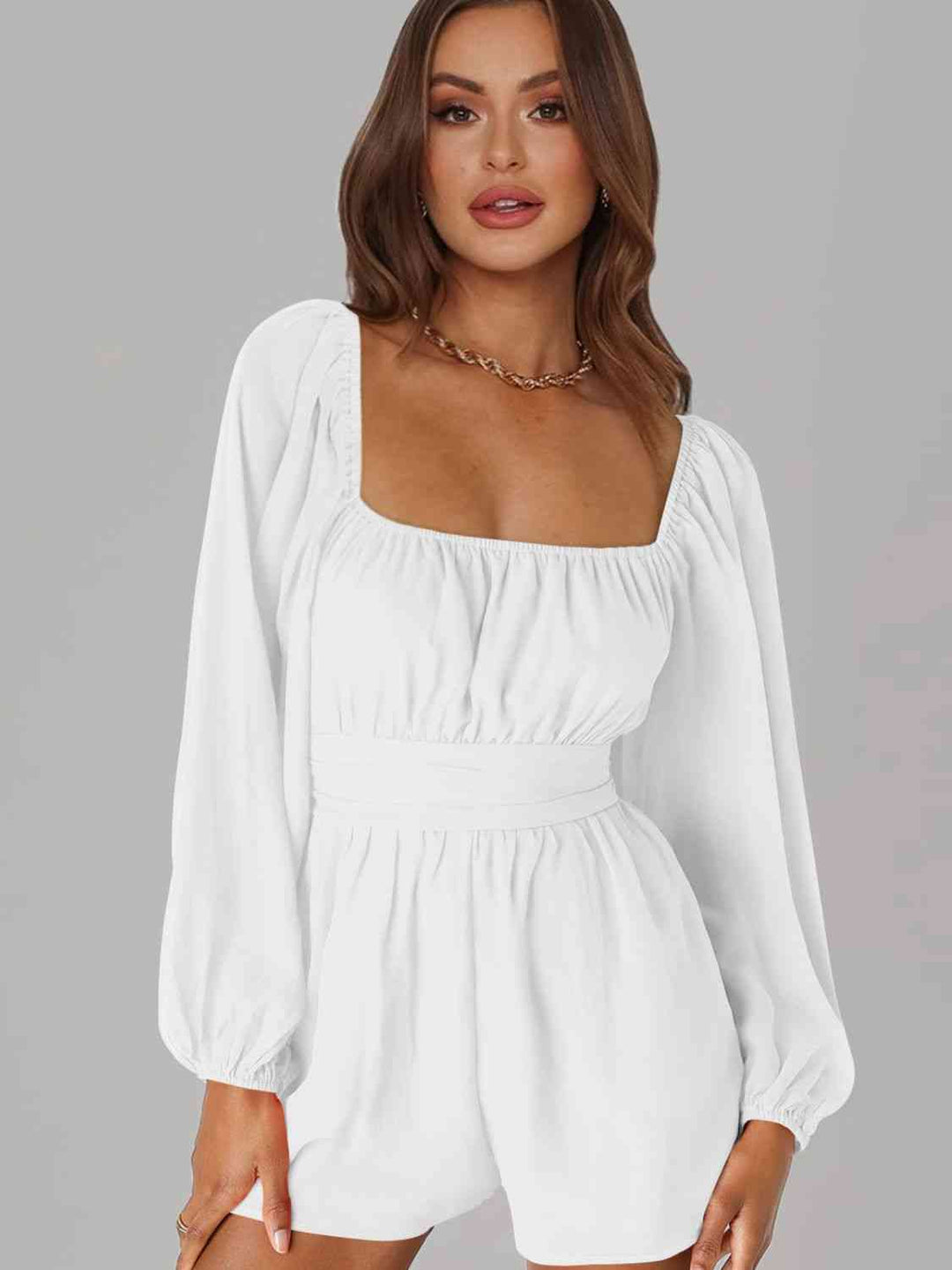 Stilla | Bag Smoked Ballonærme Romper