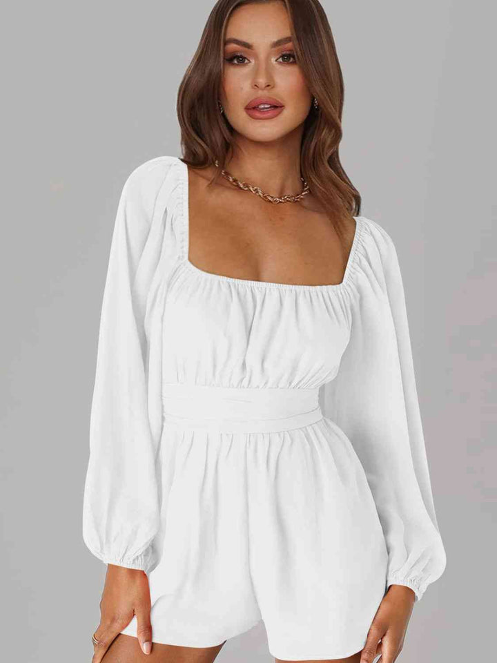 Stilla | Bag Smoked Ballonærme Romper
