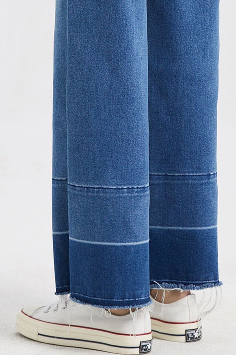 Stilla | Full Size Høj Talje Cat's Whisker Wide Leg Jeans