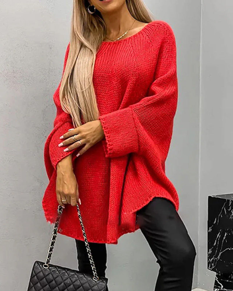 Stilla | Strikket Cape Sweater til Dame