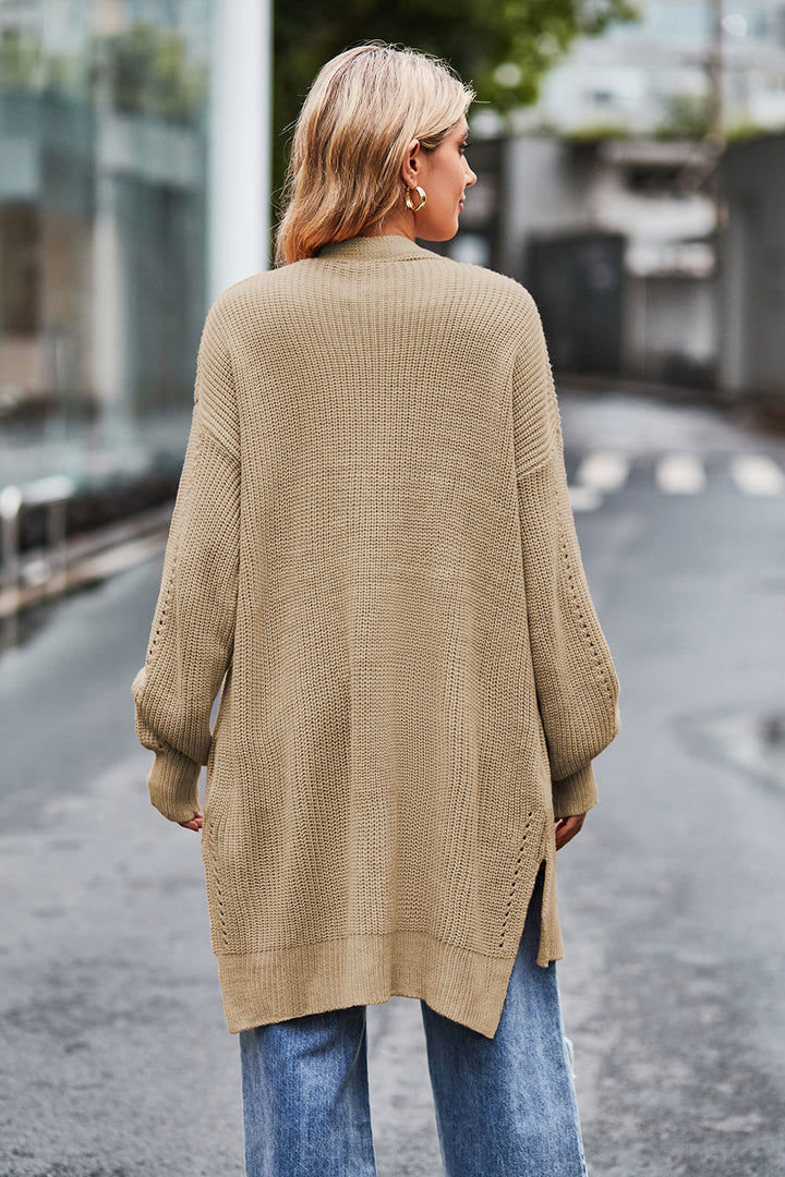 Stilla | Front Dropped Shoulder Longline Cardigan