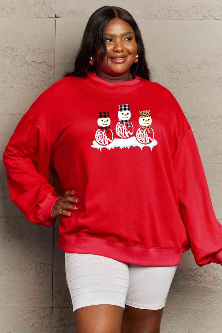 Stilla | Love Full Size Snemand Grafik Sweatshirt