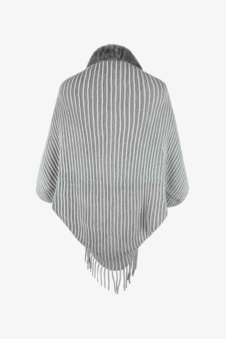 Stilla | Åben Front Frynse Poncho