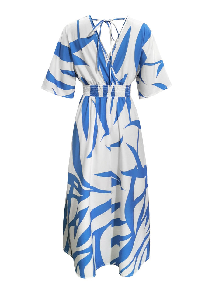 Stilla | Printed Surplice Maxi Kjole