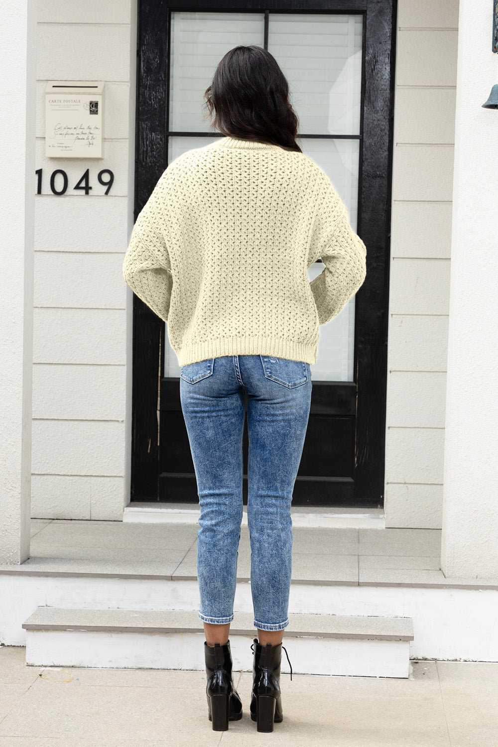 Stilla | V Hals Langærmet Sweater