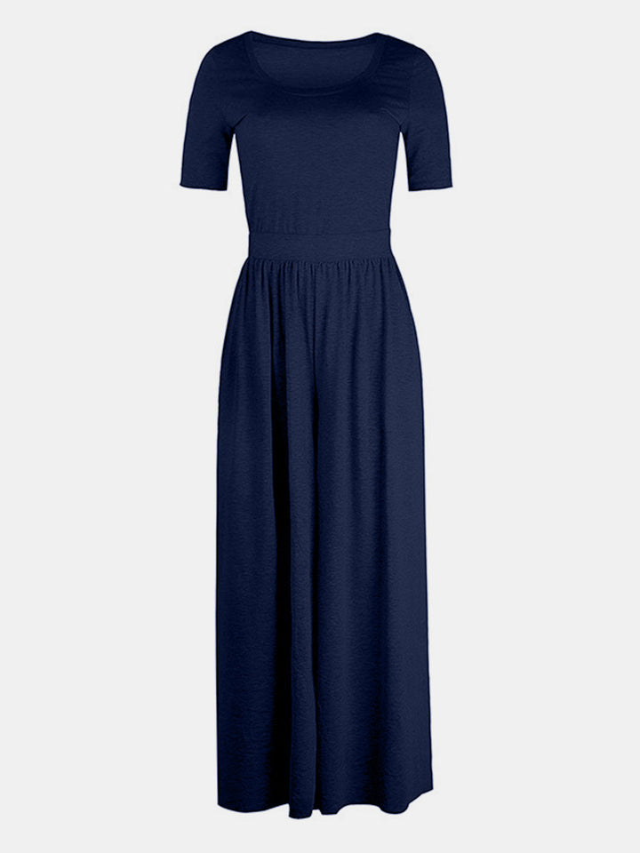 Stilla | Neck Kortærmet Jumpsuit