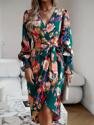 Stilla | Wrap Kjole Med Allover Print
