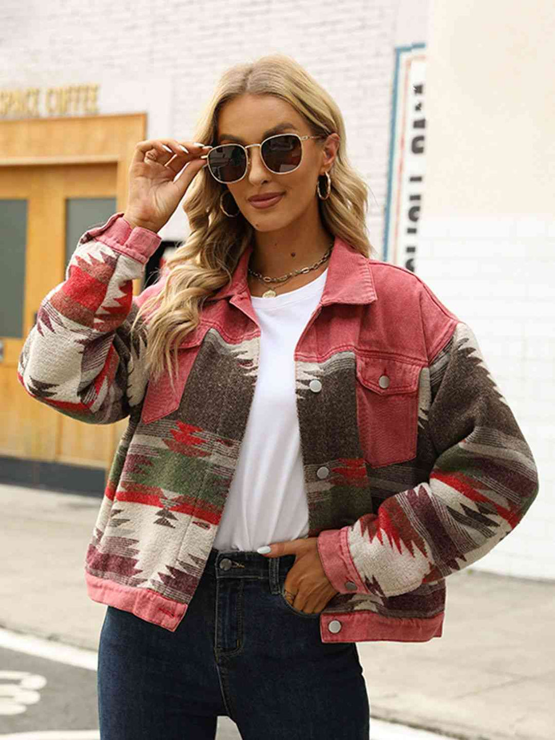 Stilla | Dropped Shoulder Langærmet Denim Jakke