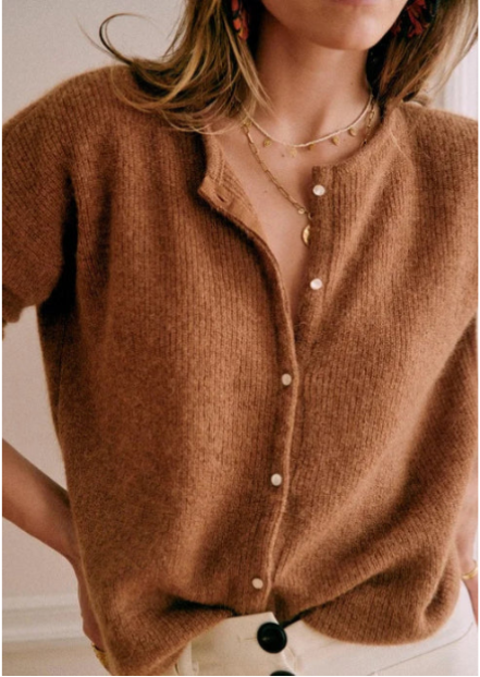 Stilla | Cozy Kvinders Cardigan med V-Hals og Knapper