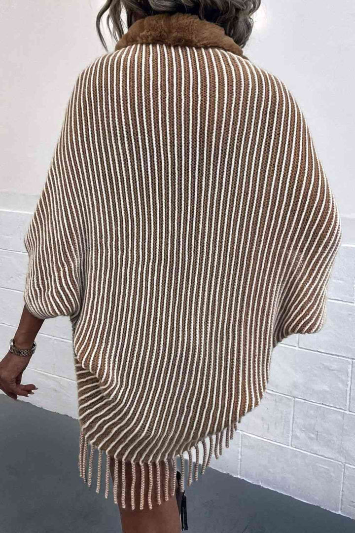 Stilla | Åben Front Frynse Poncho