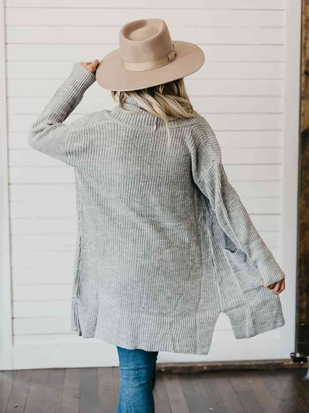 Stilla | Lav Åben Front Cardigan Med Lommer