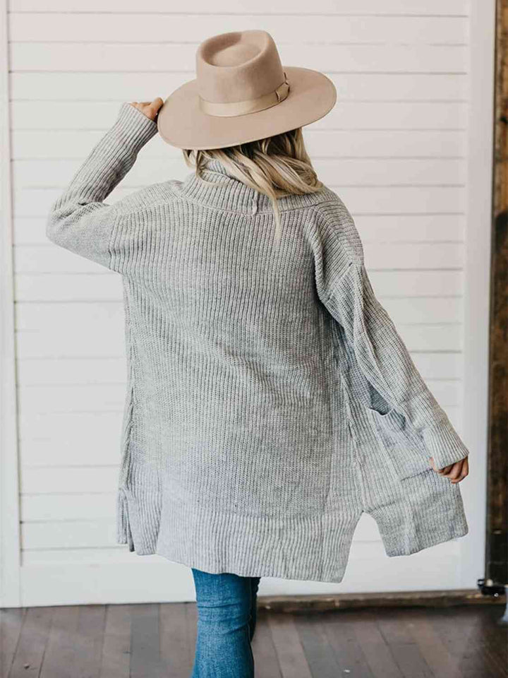 Stilla | Lav Åben Front Cardigan Med Lommer