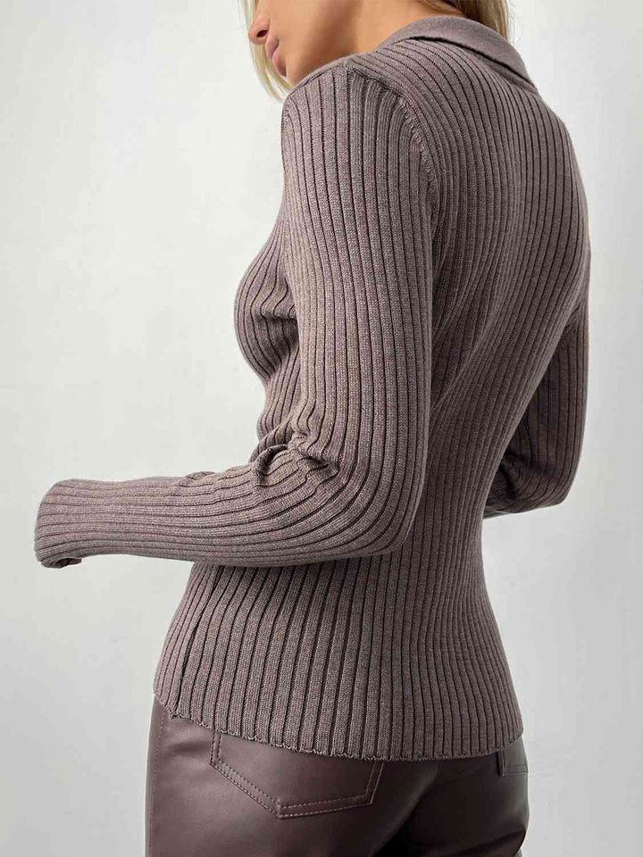 Stilla | Krave Rib-strikket Top