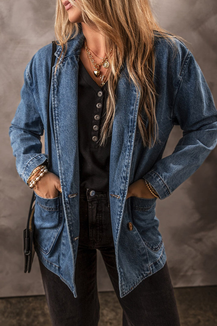 Stilla | Langærmet Denimjakke