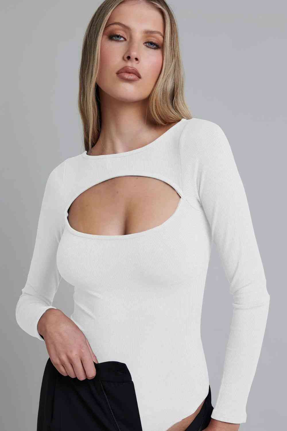 Stilla | Ribbet Langærmet Bodysuit