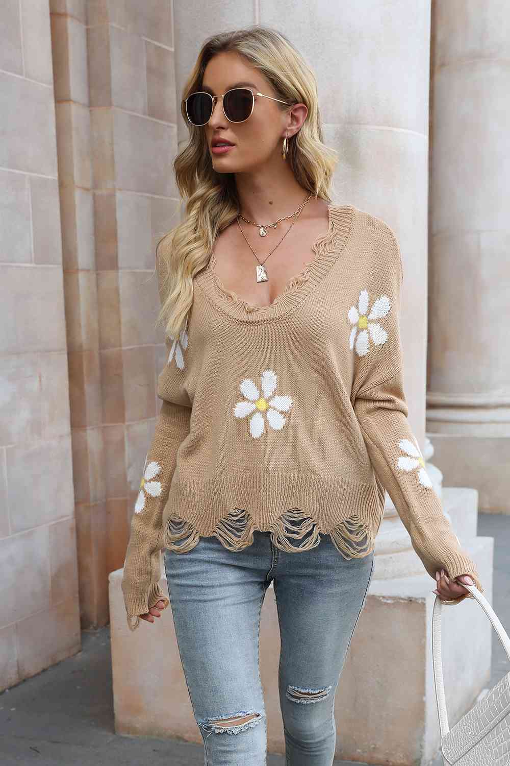 Stilla | Distressed Langærmet Sweater