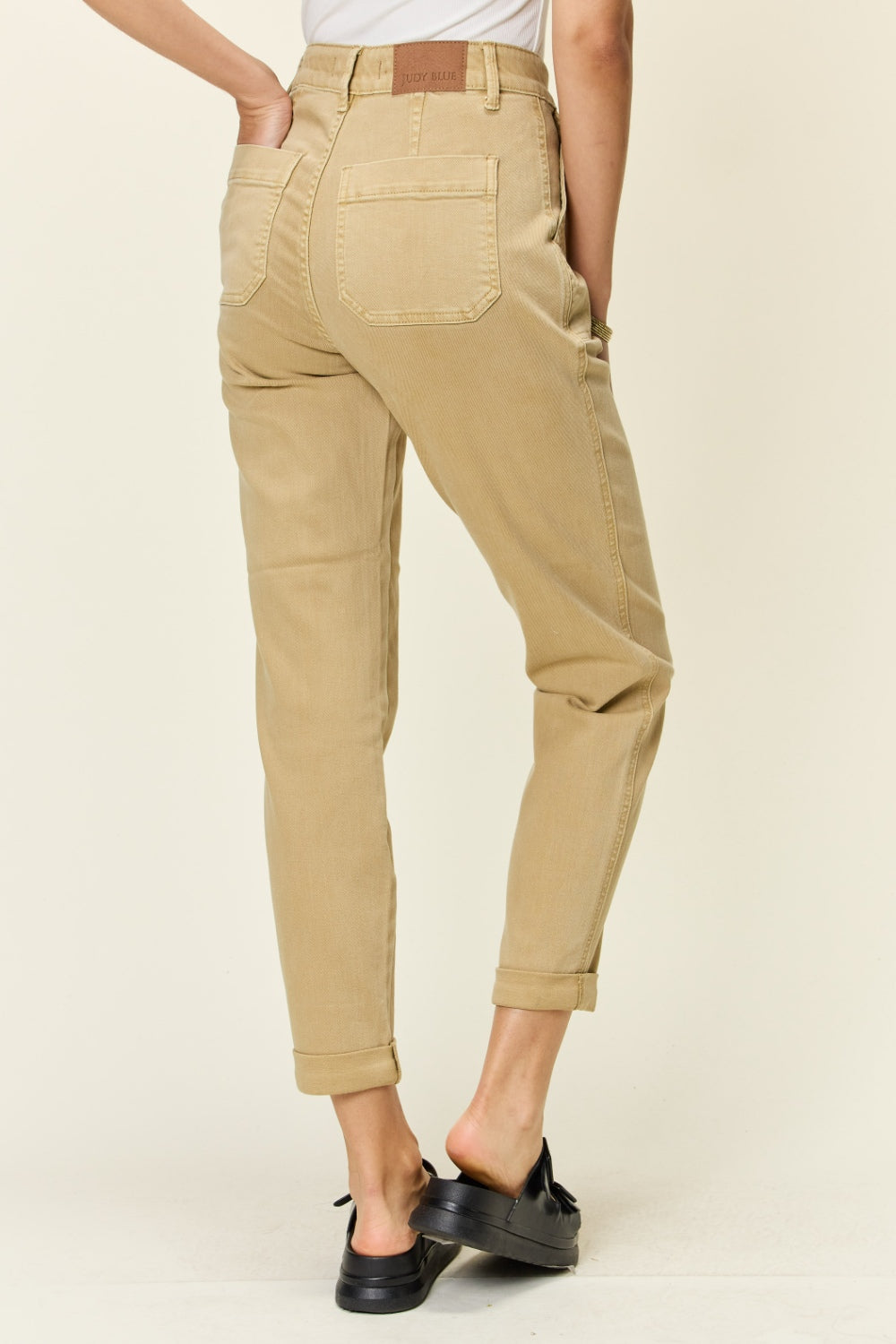 Stilla | Blå Full Size Høj Talje Jogger Jeans