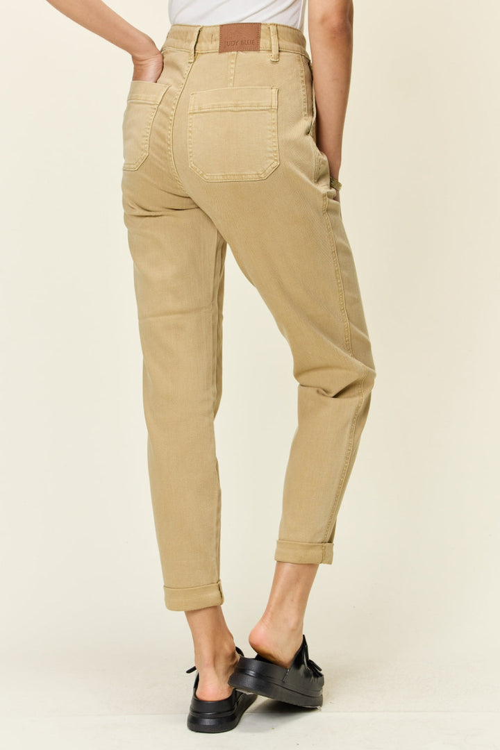 Stilla | Blå Full Size Høj Talje Jogger Jeans